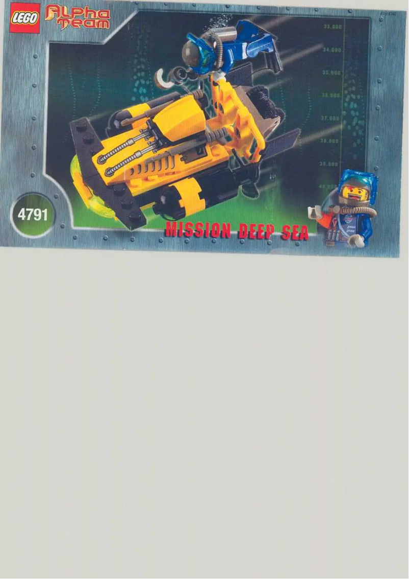 Page 1 de la notice Manuel utilisateur Lego Alpha Team Sub Scooter