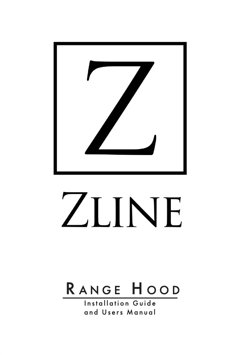 Page 1 de la notice Manuel utilisateur ZLine KBCRN30