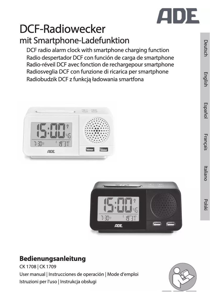Page 1 de la notice Manuel utilisateur ADE CK 1709