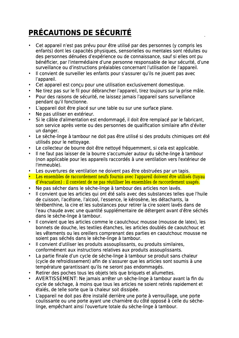 Page 1 de la notice Manuel utilisateur Carrefour Home CSL60EW-12