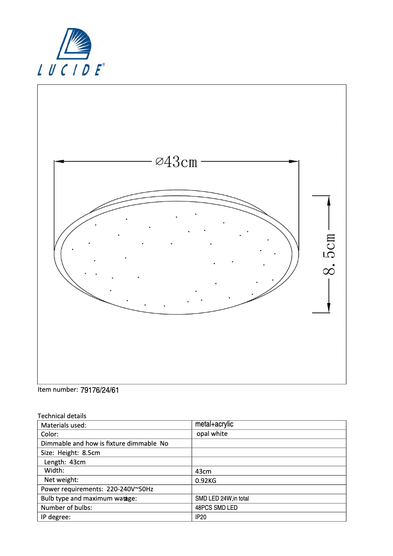 Image de la première page du manuel de l'appareil Twinka 79176/24/61