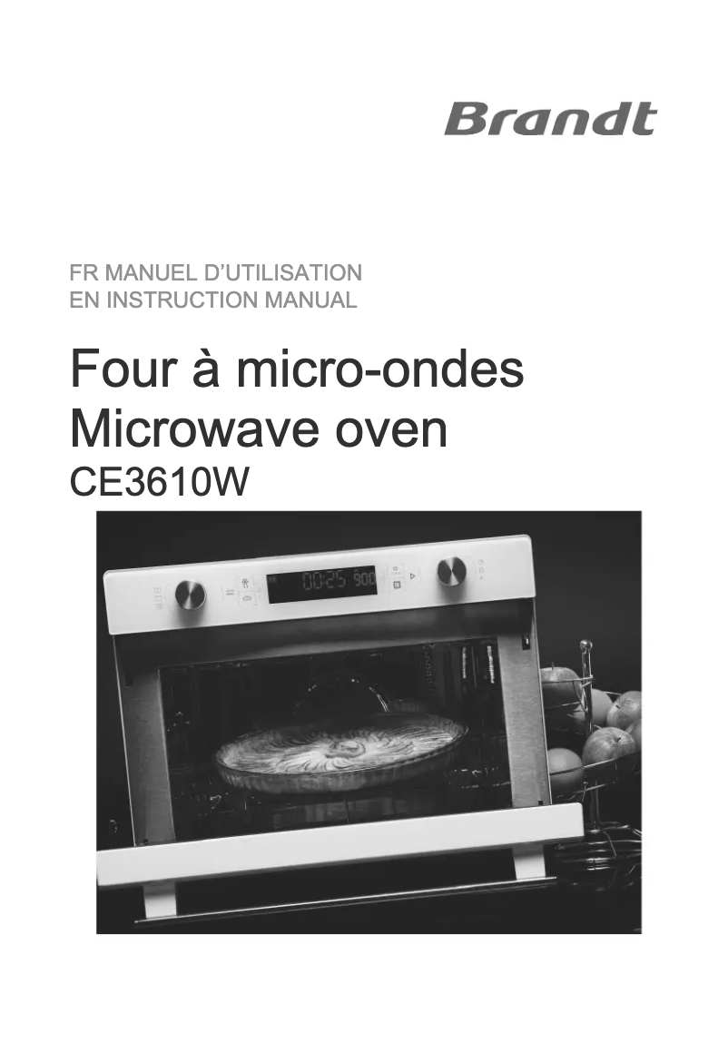 Image de la première page du manuel de l'appareil CE3610W