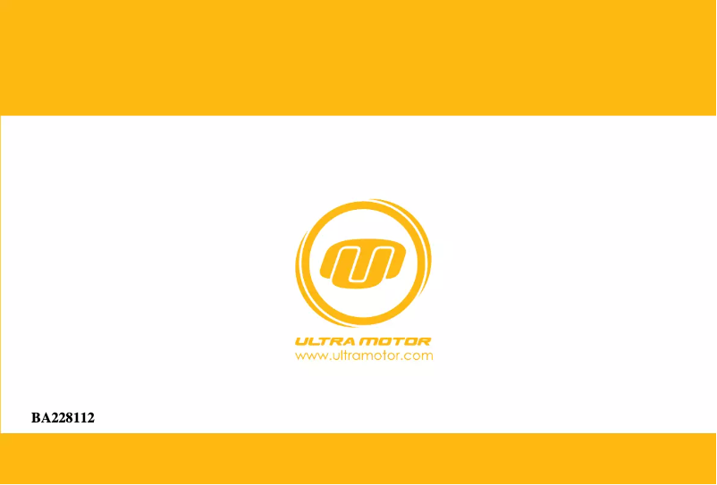 Page 1 de la notice Manuel utilisateur Ultra Motor A2B