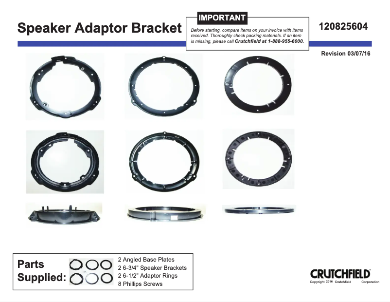Page n°1 - Manuel utilisateur Metra 82-5604