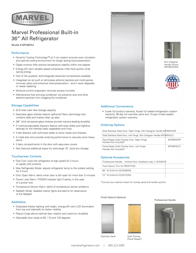 Image de la première page du manuel de l'appareil MP36RA2LP