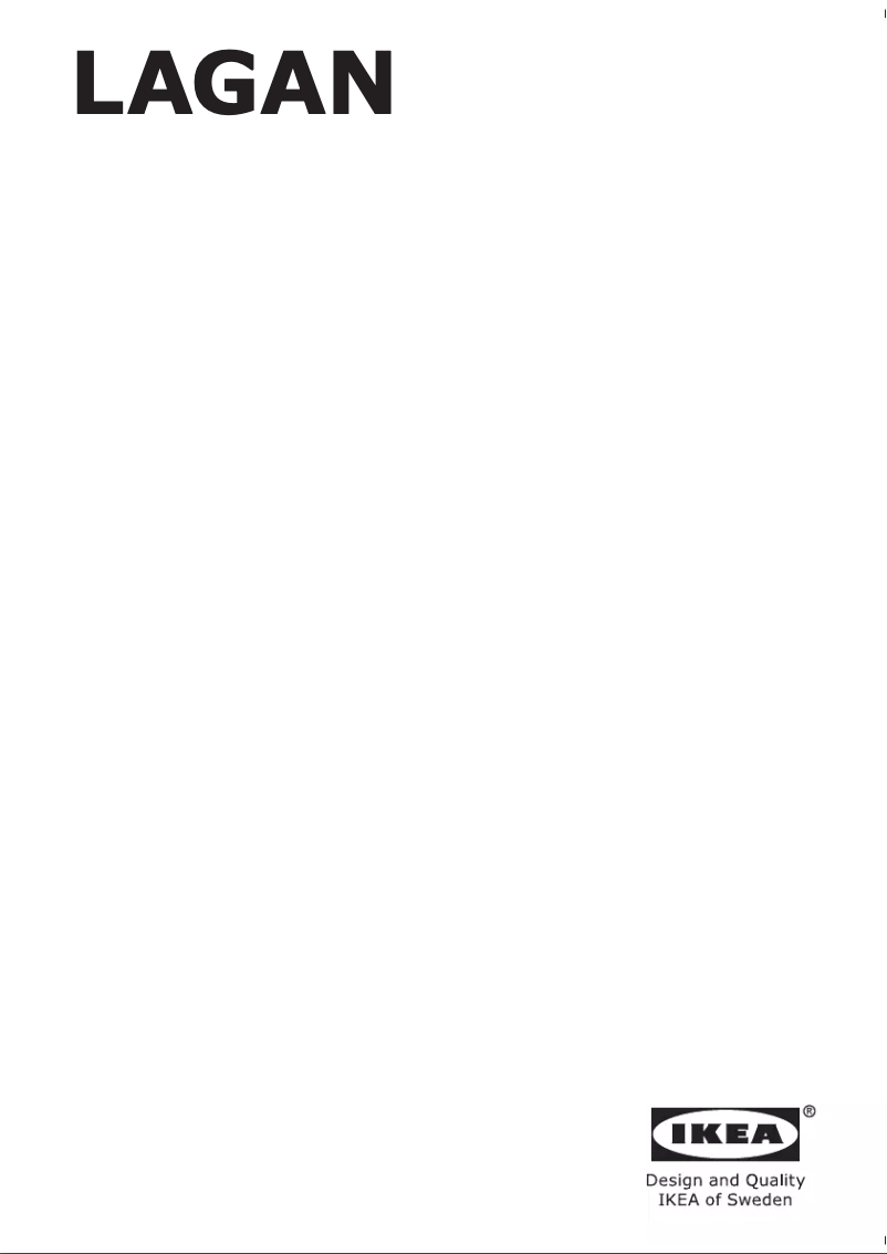 Page 1 de la notice Manuel utilisateur Ikea LAGAN