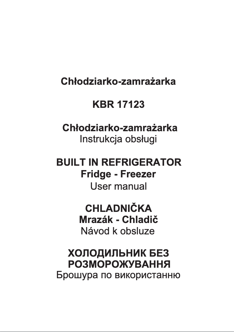 Page 1 de la notice Manuel utilisateur Kernau KBR 17123