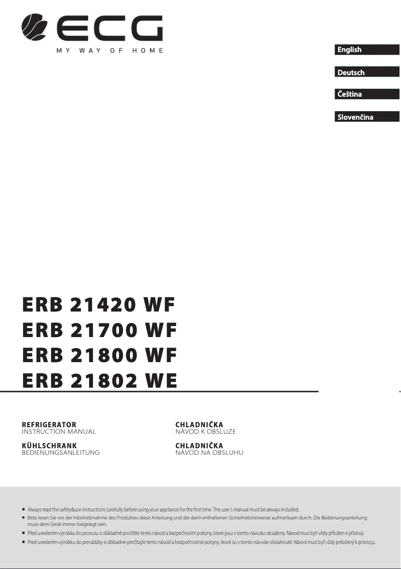 Page n°1 - Manuel utilisateur ECG ERB 21700 WF