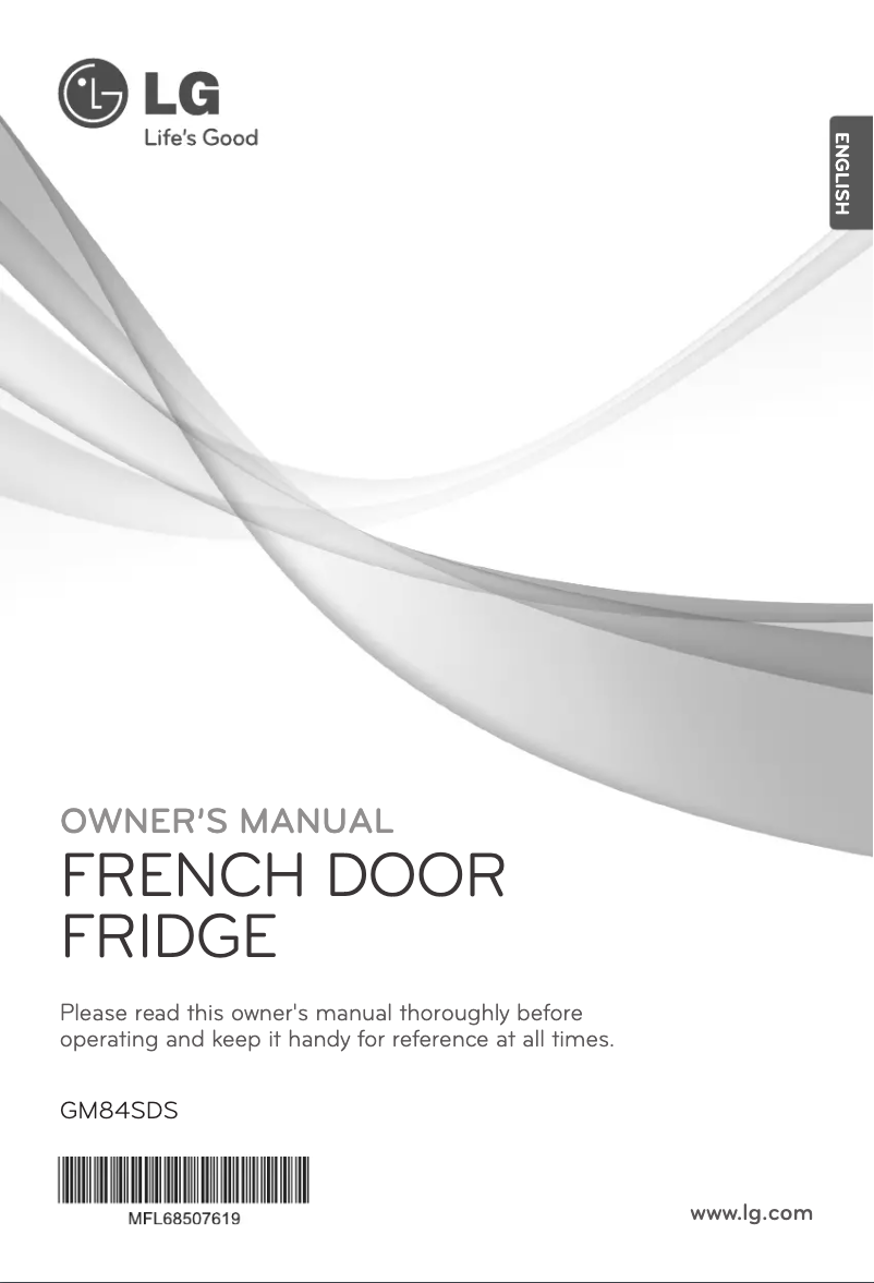 Page 1 de la notice Manuel utilisateur LG GM84SDS