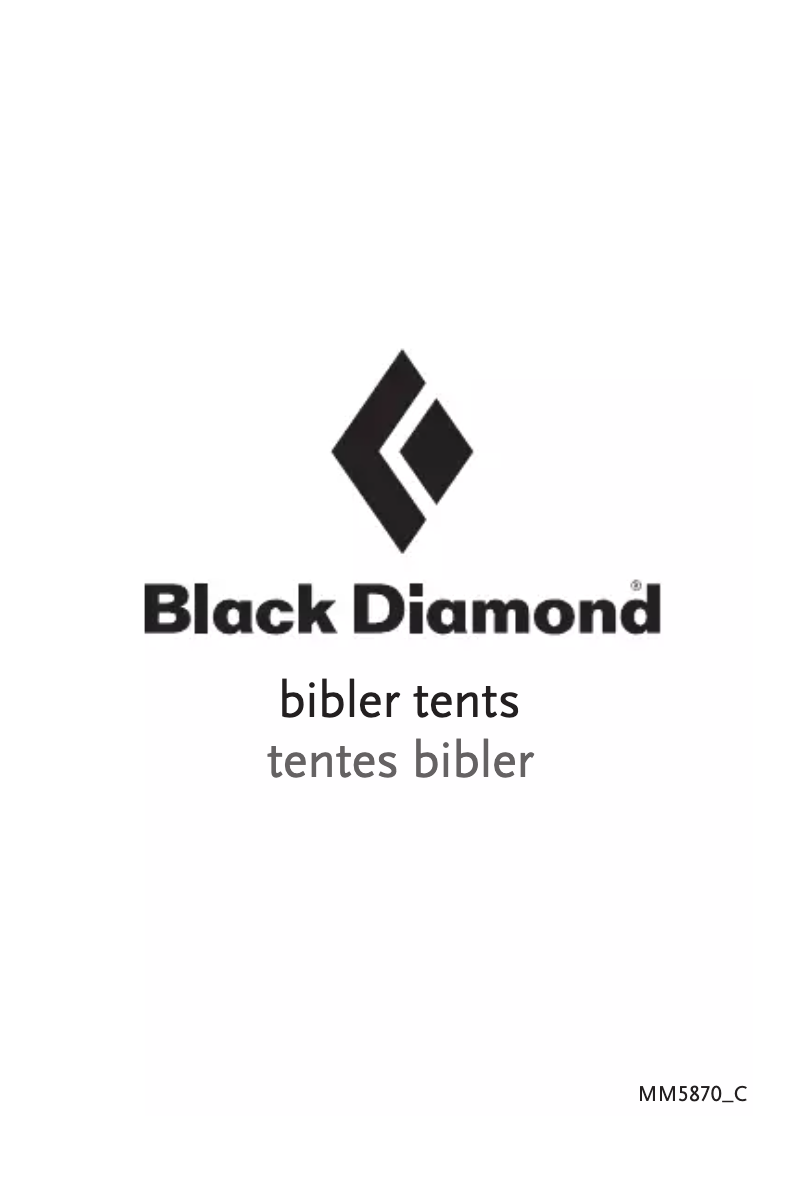 Page 1 de la notice Manuel utilisateur Black Diamond Eldorado 2