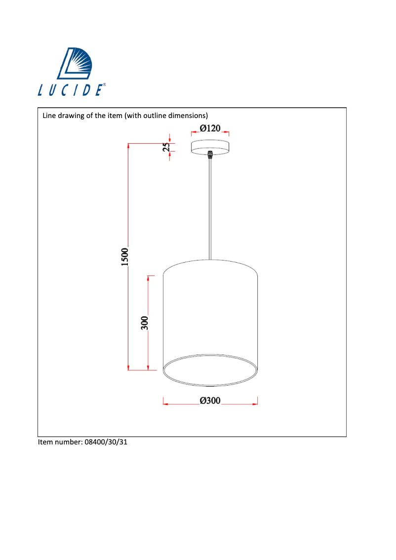 Image de la première page du manuel de l'appareil Moda 08400/30/31
