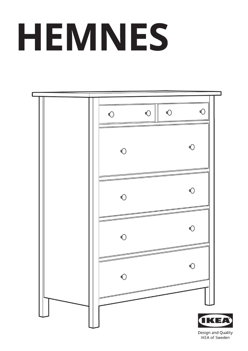 Imagen de la primera página del manual del dispositivo HEMNES 602.392.68