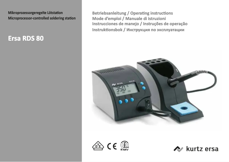 Image de la première page du manuel de l'appareil RDS 80