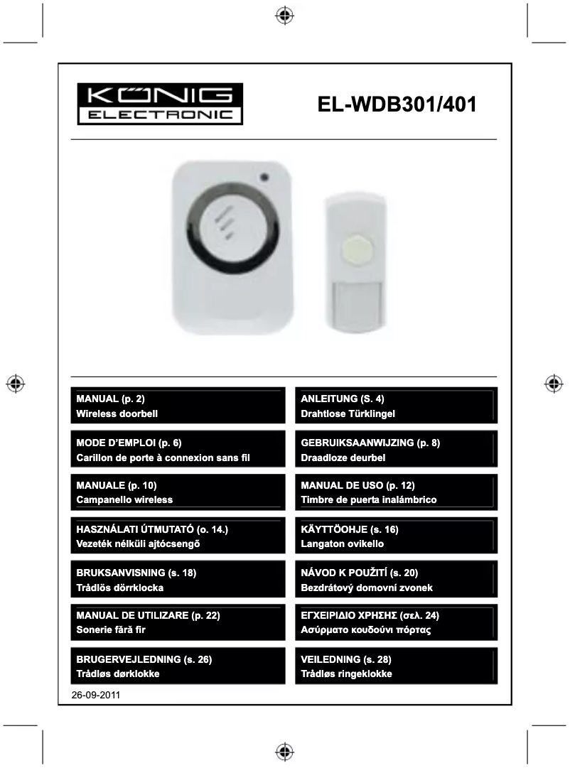 Página 1 del manual Manual de usuario HQ EL-WDB301