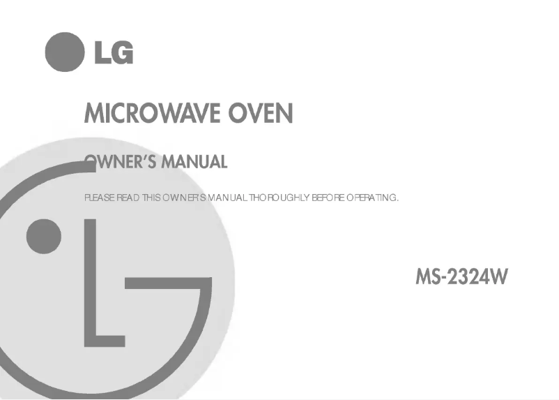 Page 1 de la notice Manuel utilisateur LG MS-2324W