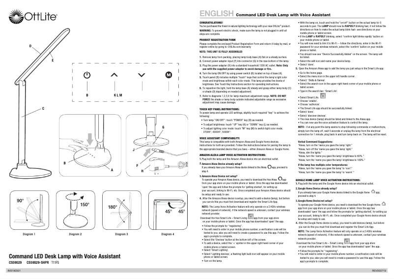 Page 1 de la notice Manuel utilisateur OttLite Command