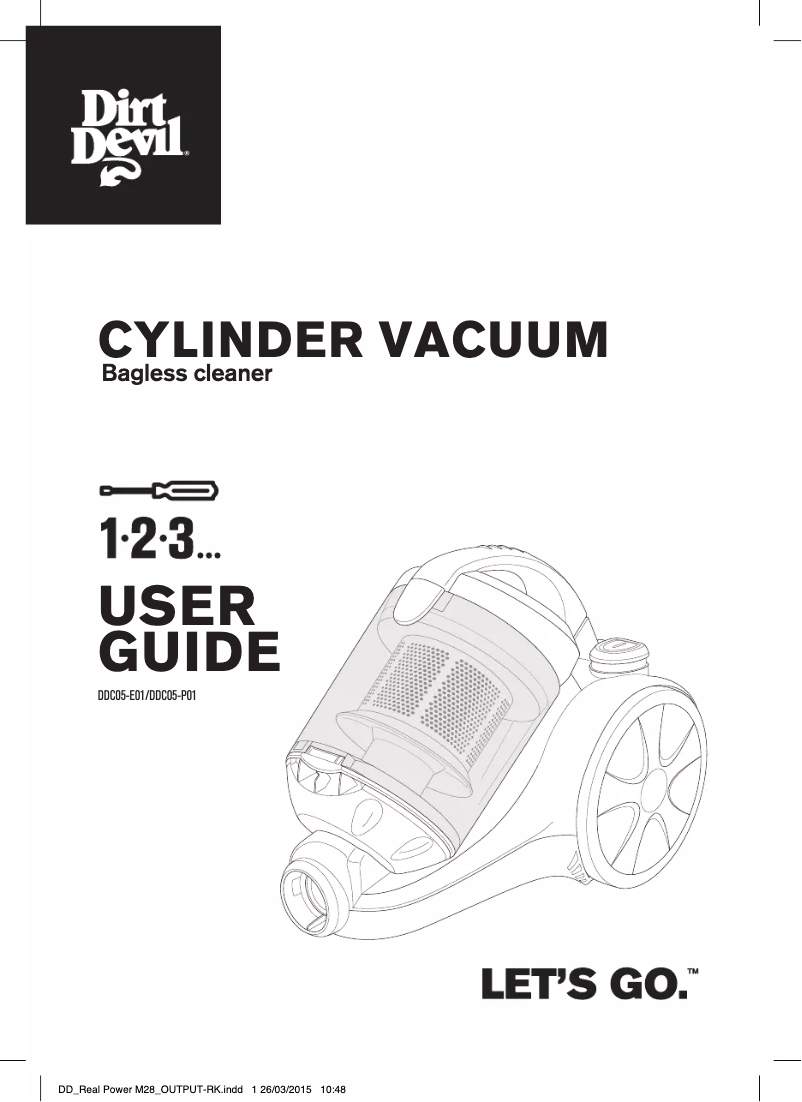 Image de la première page du manuel de l'appareil Cyclone XS