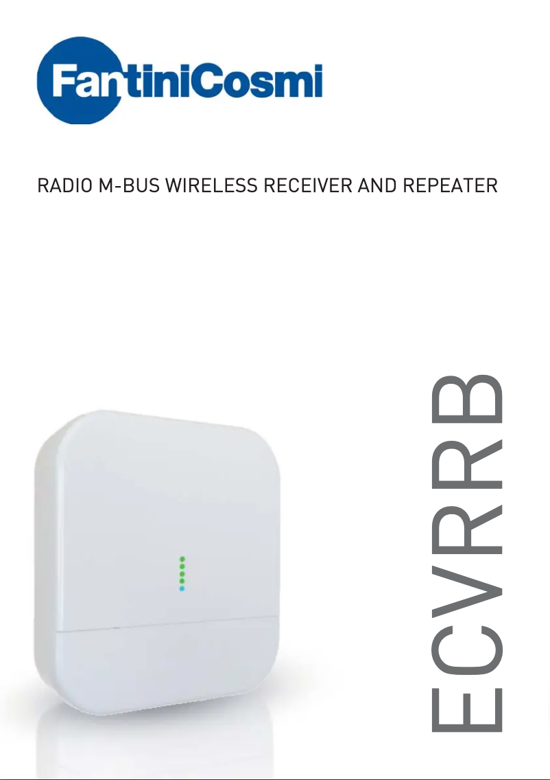 Page 1 of the manual User Manual Fantini Cosmi ECVRRB