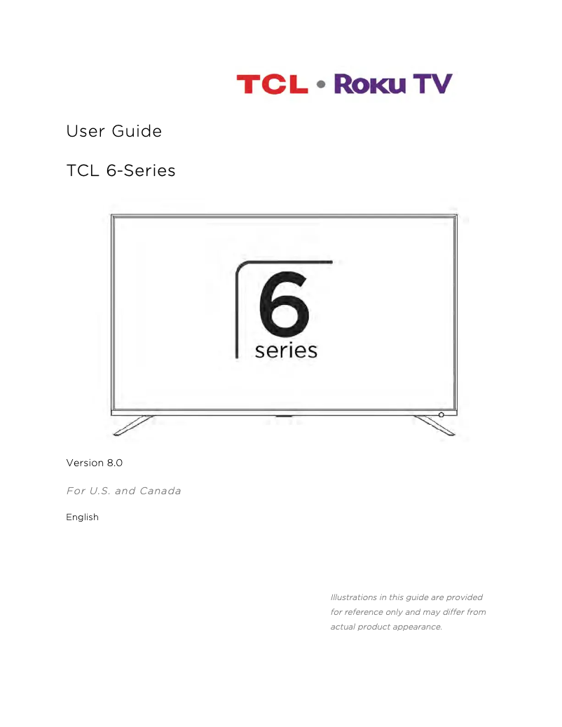Page 1 de la notice Manuel utilisateur TCL 65R615