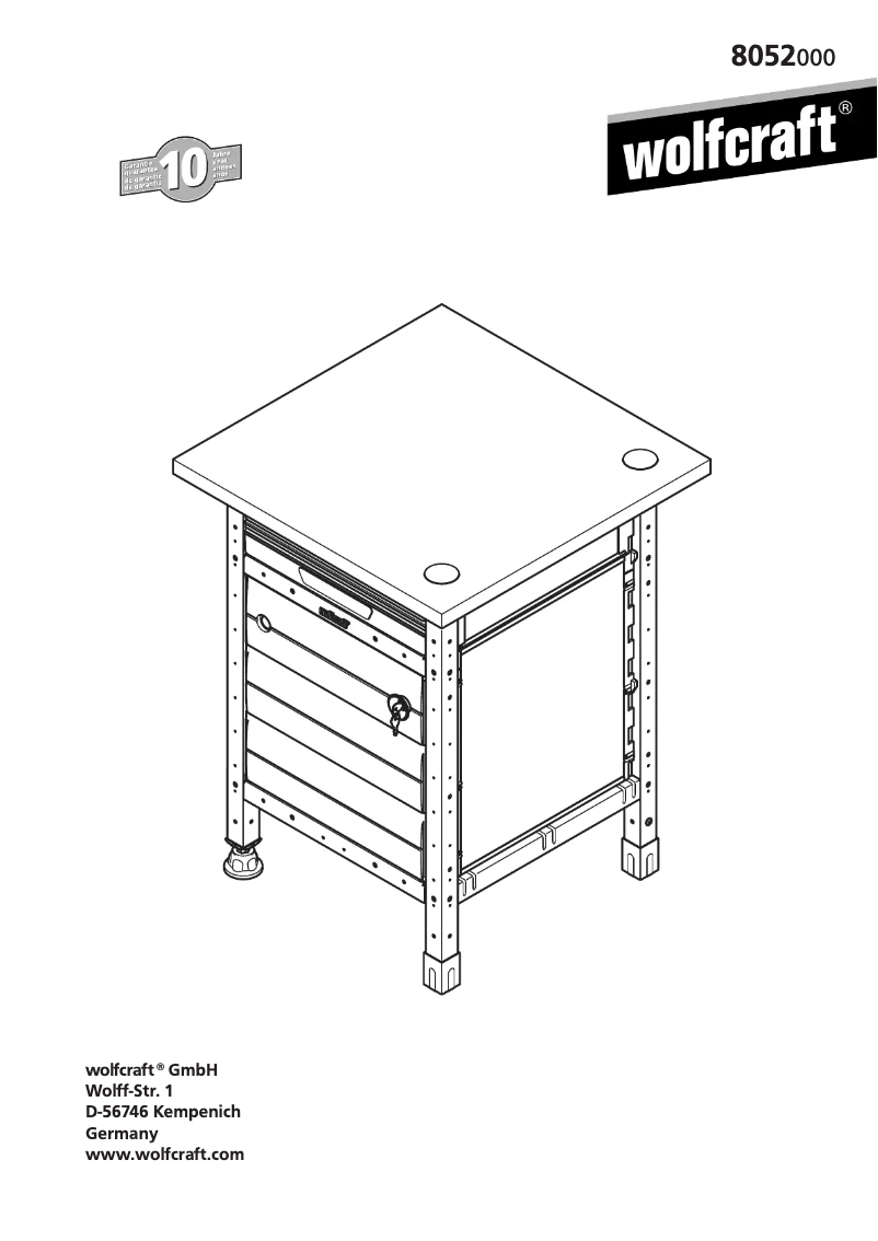 Page n°1 - Manuel utilisateur Wolfcraft 8052000
