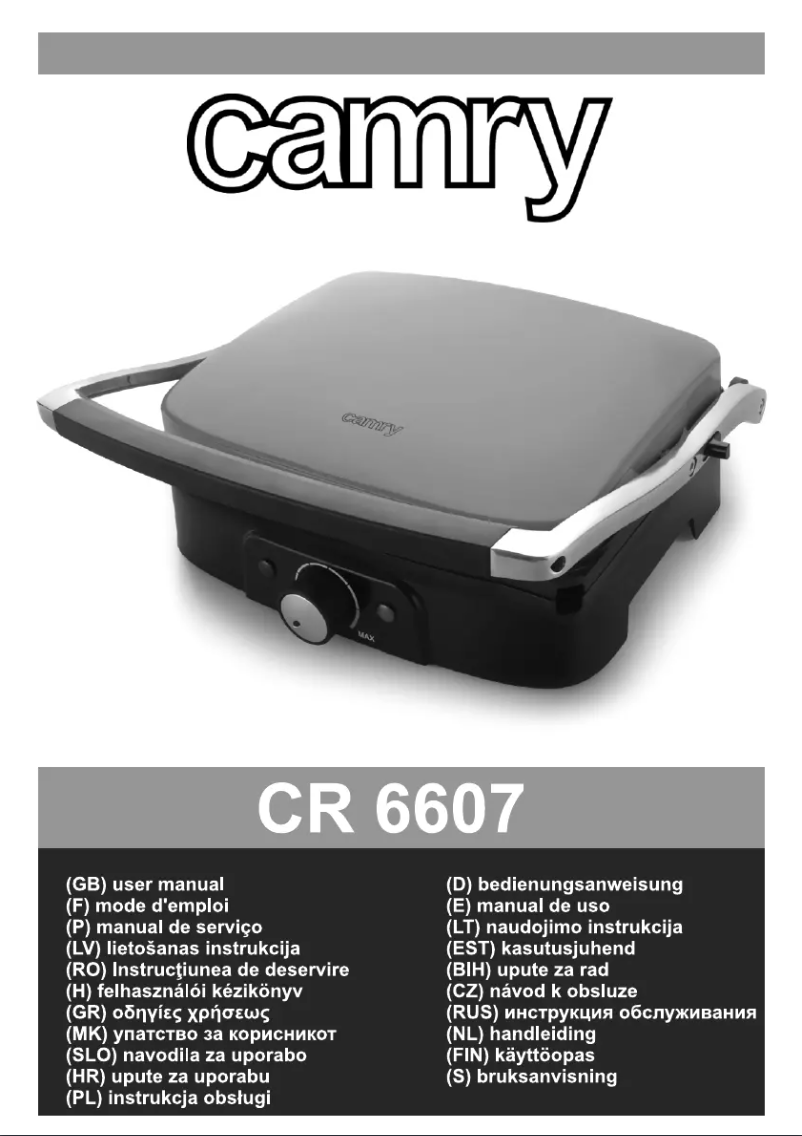 Image de la première page du manuel de l'appareil CR 6607