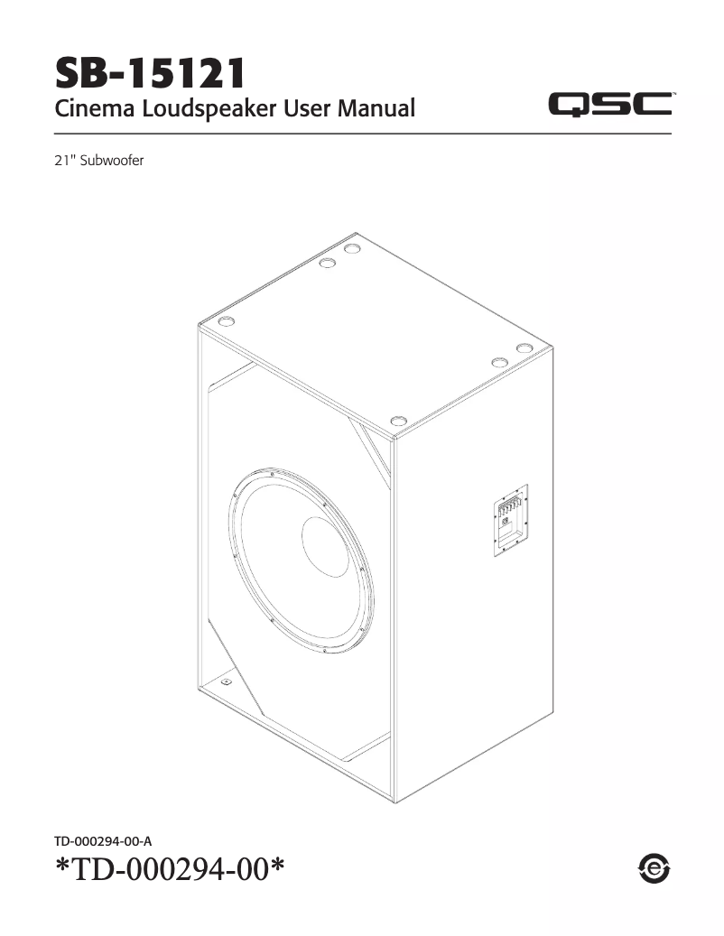 Imagen de la primera página del manual del dispositivo SB-15121