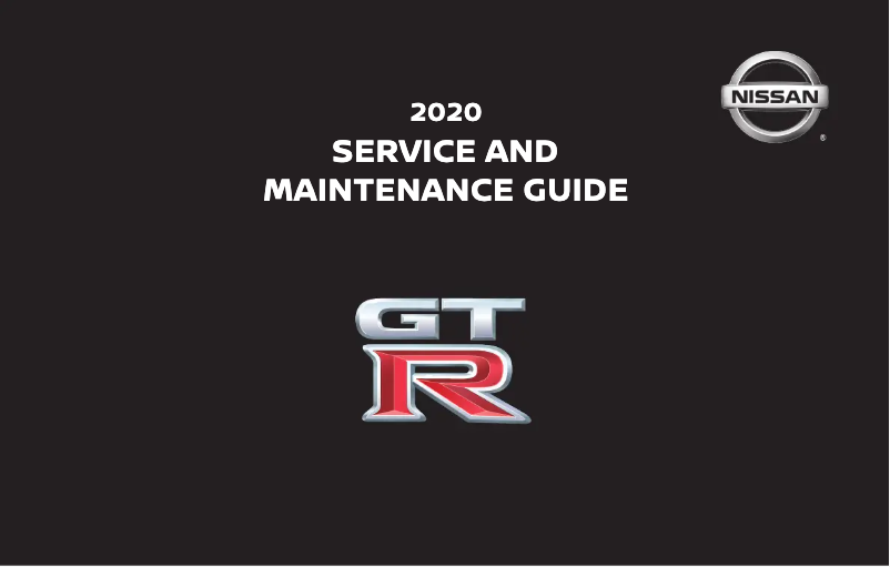 Page 1 de la notice Manuel d'utilisation et d'entretien Nissan GT-R (2020)