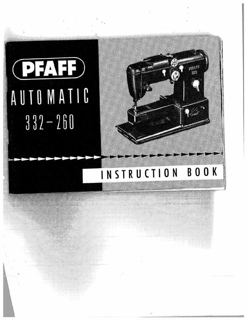 Page 1 de la notice Manuel utilisateur Pfaff automatic 332