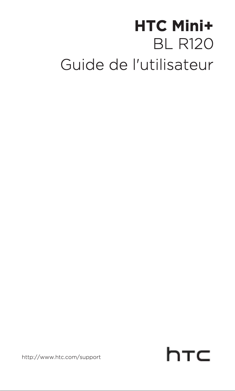 Page 1 de la notice Manuel utilisateur HTC Mini Plus BL R120