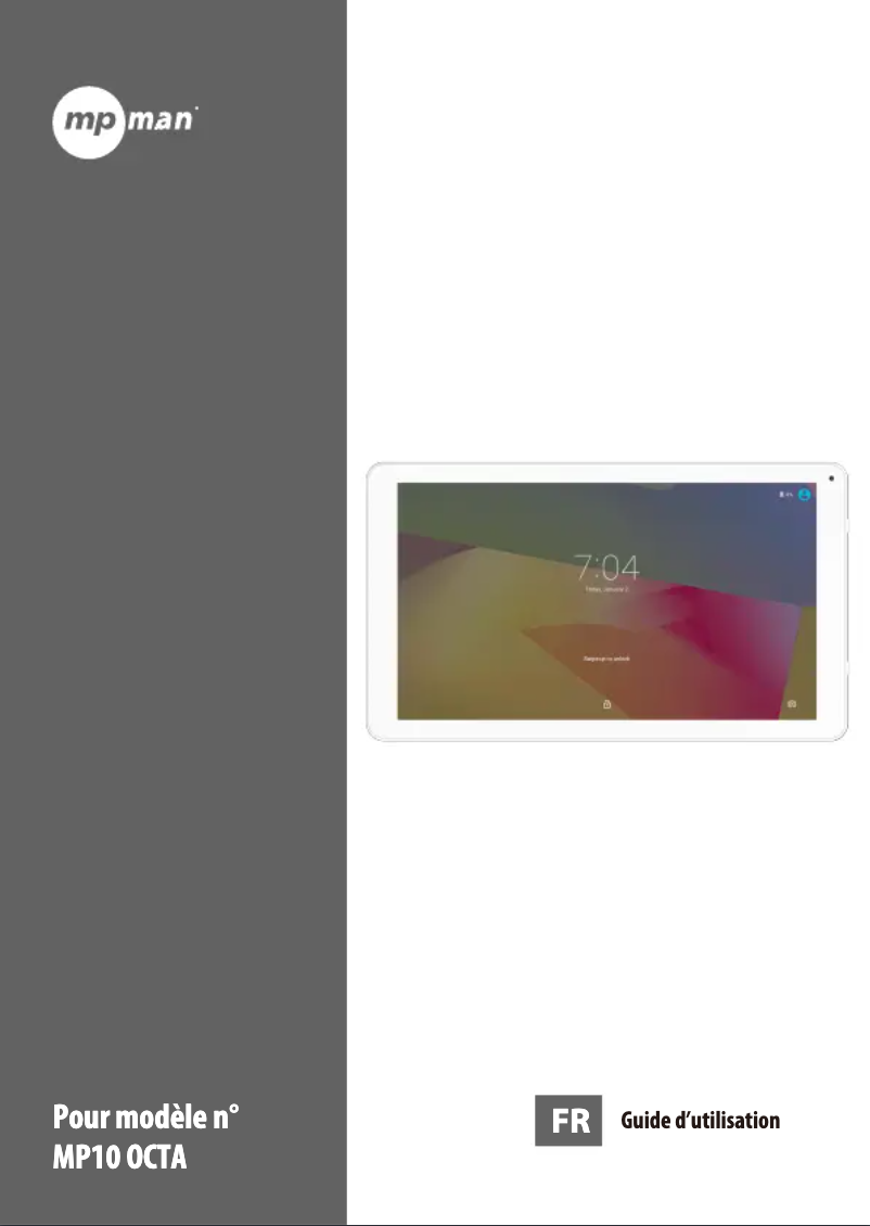 Page 1 de la notice Manuel utilisateur Mpman MP10 OCTA