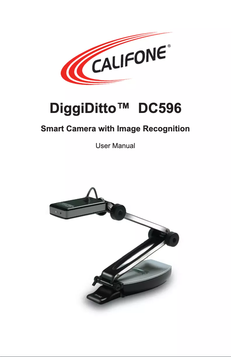 Page n°1 - Manuel utilisateur Califone DiggiDitto DC596