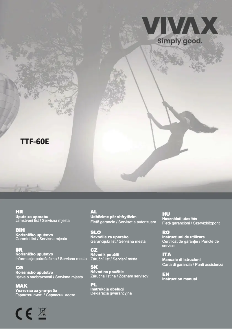 Image de la première page du manuel de l'appareil TTF-60E