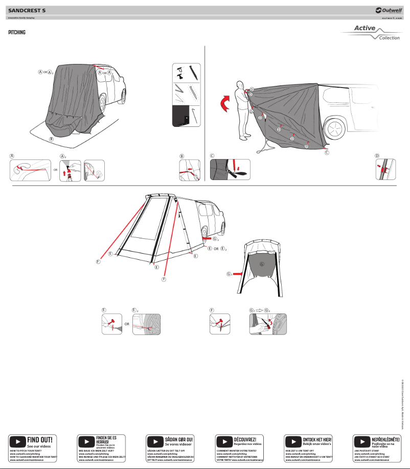 Page 1 de la notice Manuel utilisateur Outwell Sandcrest S
