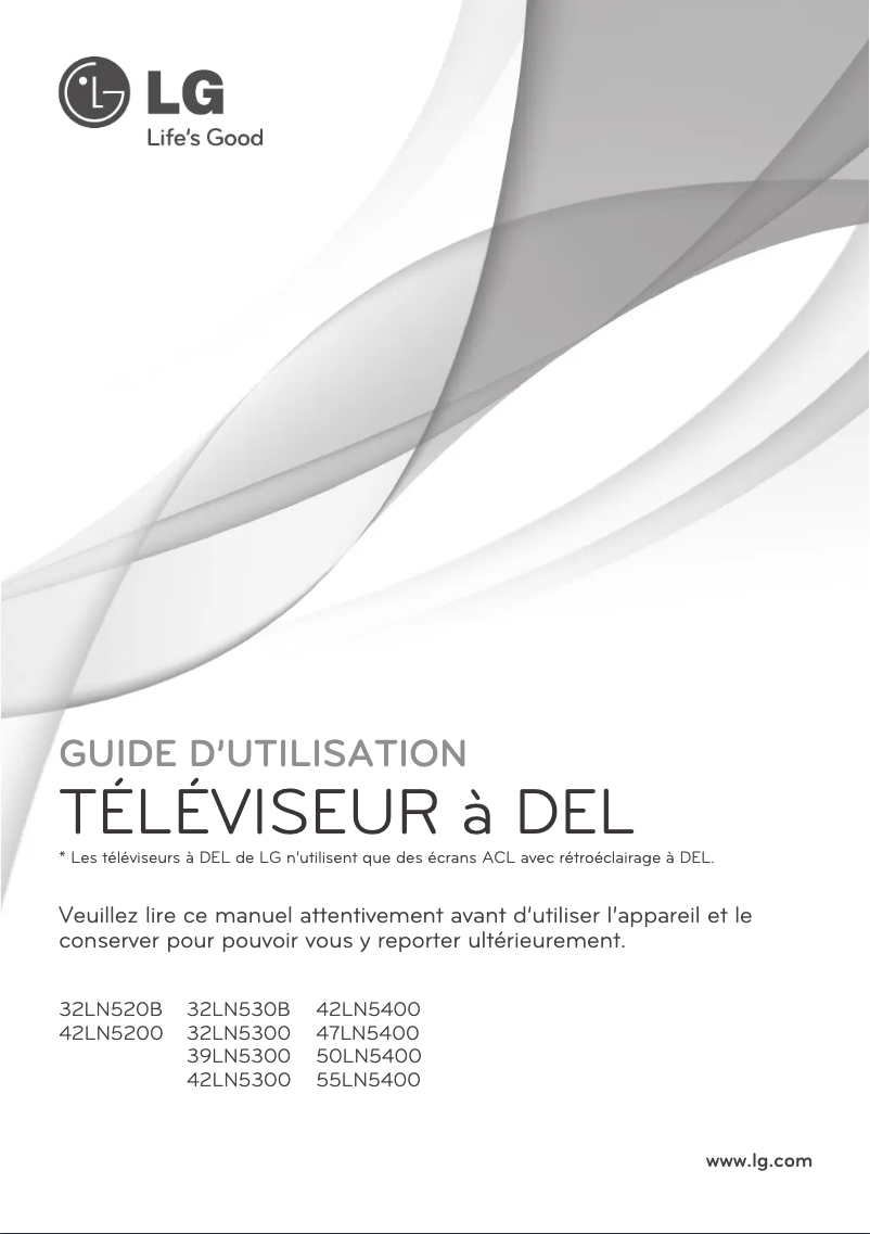 Página 1 del manual Manual de usuario LG 55LN5400