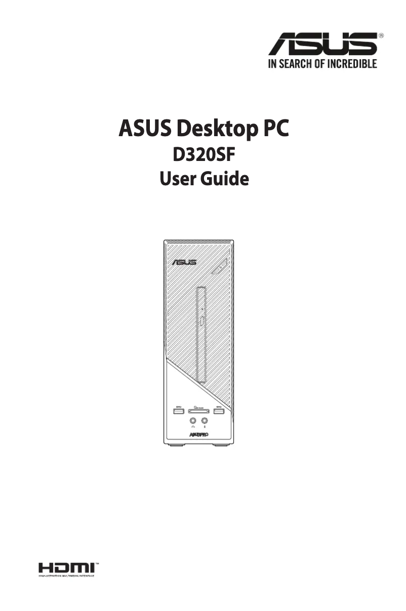 Page n°1 - Manuel utilisateur Asus Pro Series D320SF