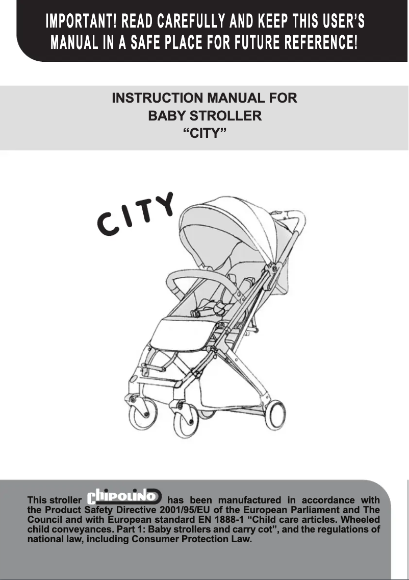 Page 1 of the manual User Manual Chipolino City