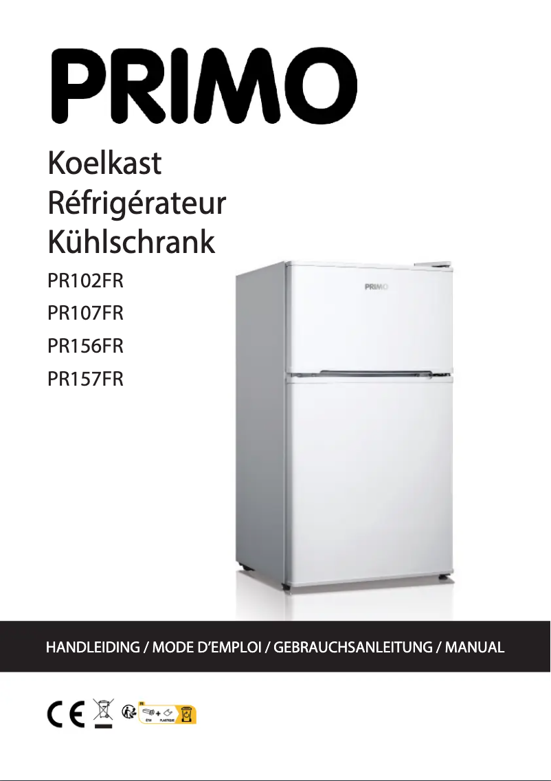 Page 1 de la notice Manuel utilisateur Primo PR107FR