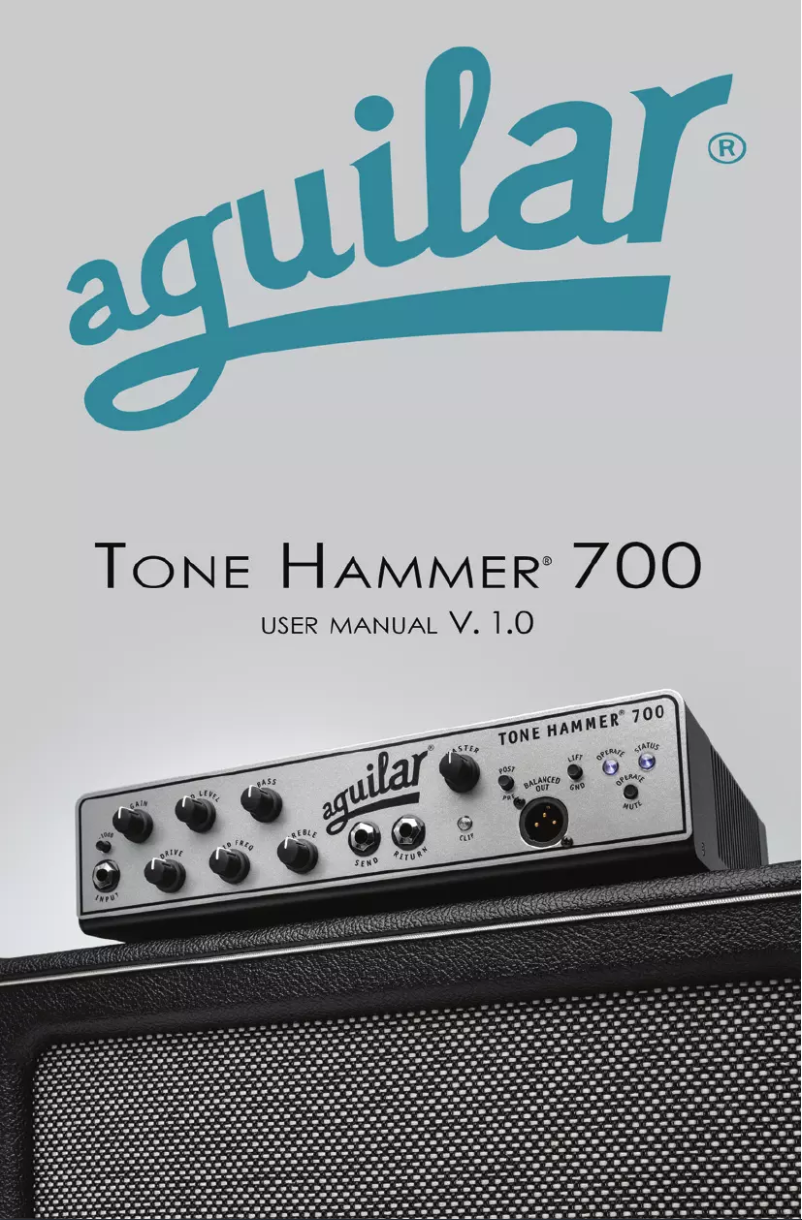 Page 1 de la notice Manuel utilisateur Aguilar Tone Hammer 700