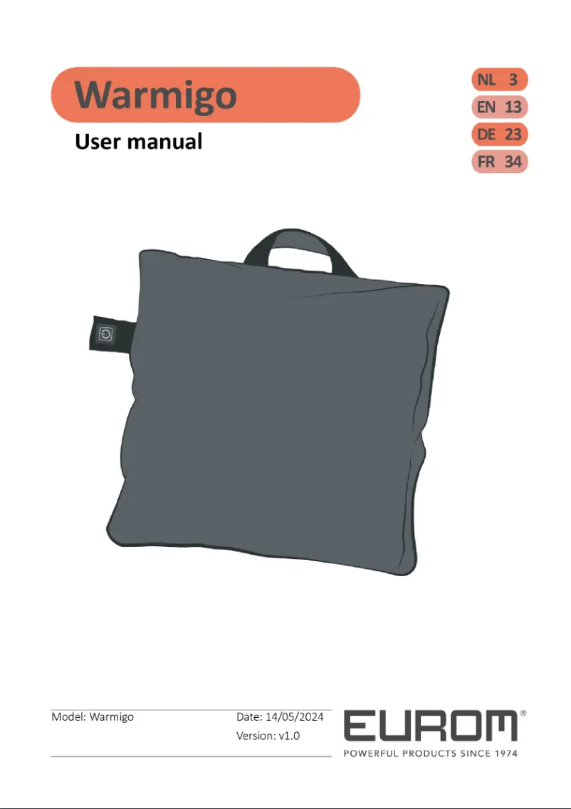 Página 1 del manual Manual de usuario Eurom Warmigo