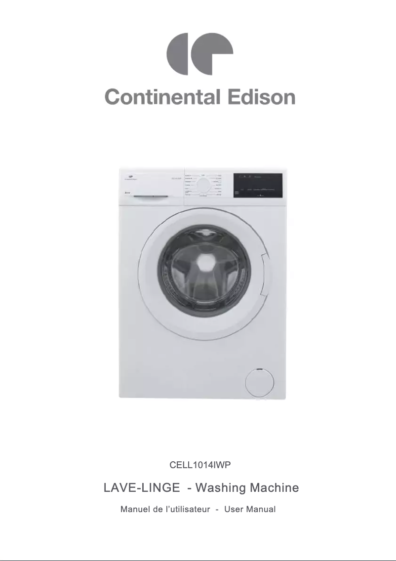 Image de la première page du manuel de l'appareil CELL1014IWP