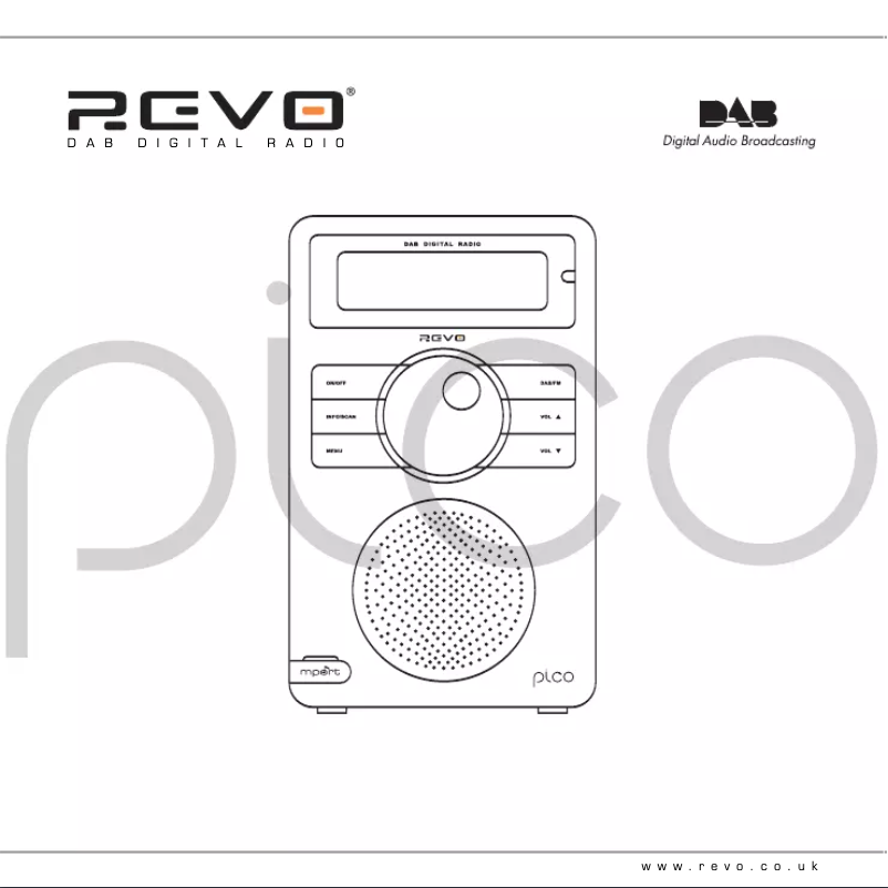 Page 1 de la notice Manuel utilisateur REVO Pico Wi-Fi