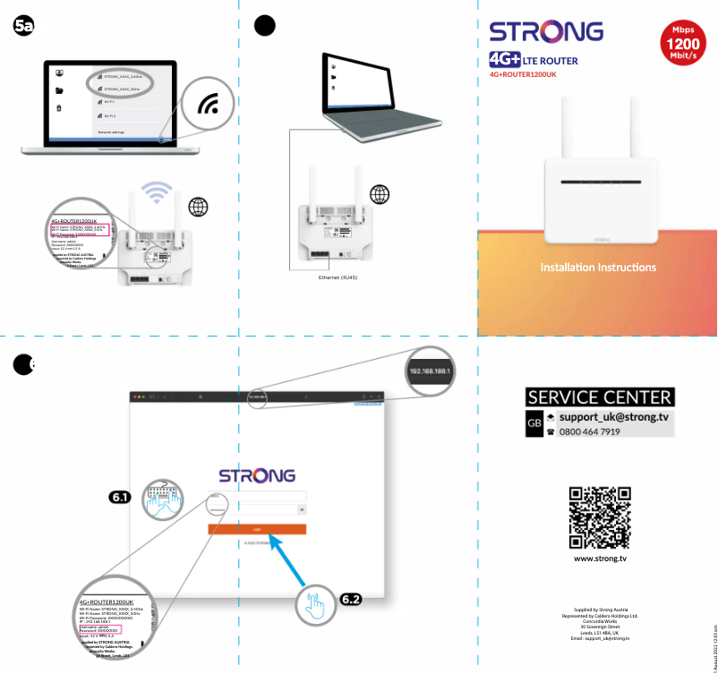 Image de la première page du manuel de l'appareil 4GROUTER1200UK