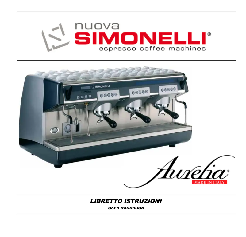 Page 1 de la notice Manuel utilisateur Nuova Simonelli Aurelia l Digital