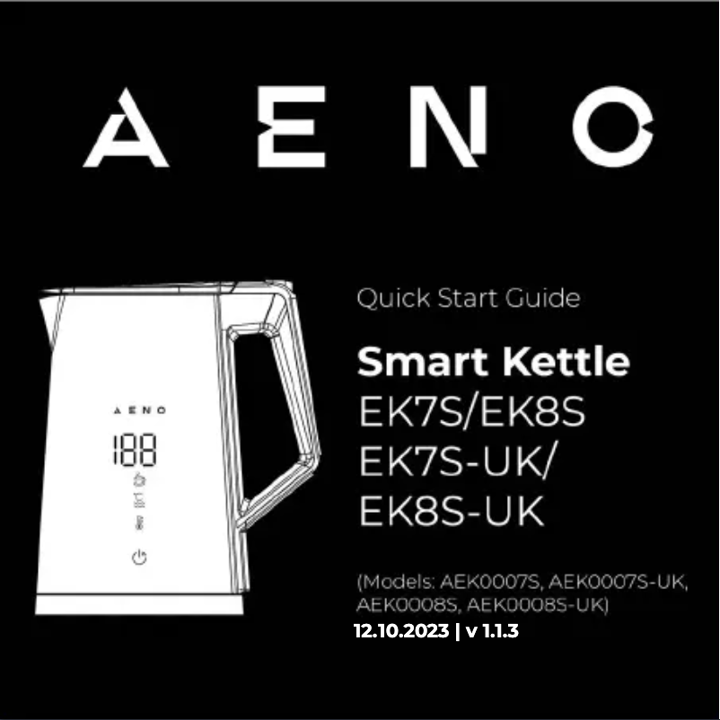 Page n°1 - Guide de démarrage rapide AENO EK8S