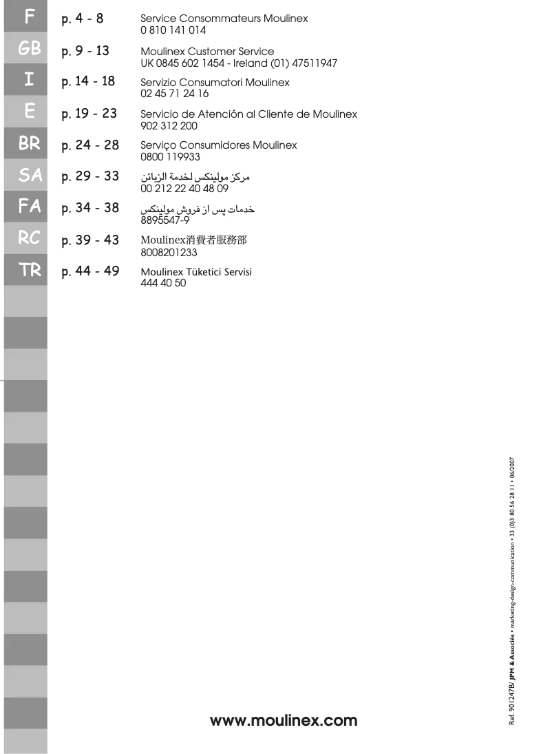 Página 1 del manual Manual de usuario Moulinex Zelio MO 4023