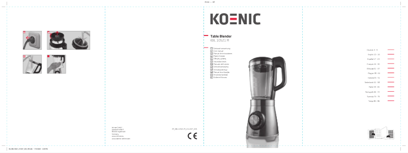 Página 1 del manual Manual de usuario Koenic KBL 10521 M