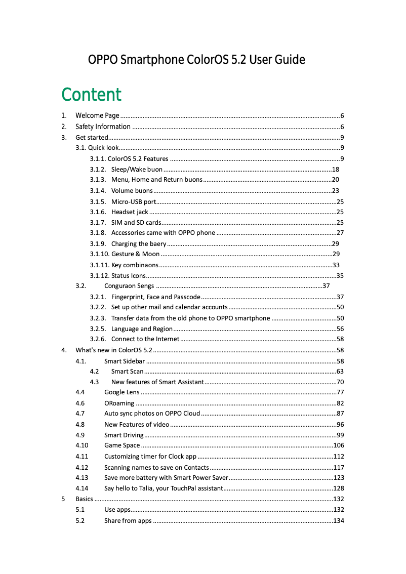 Page 1 de la notice Manuel utilisateur Oppo A7x