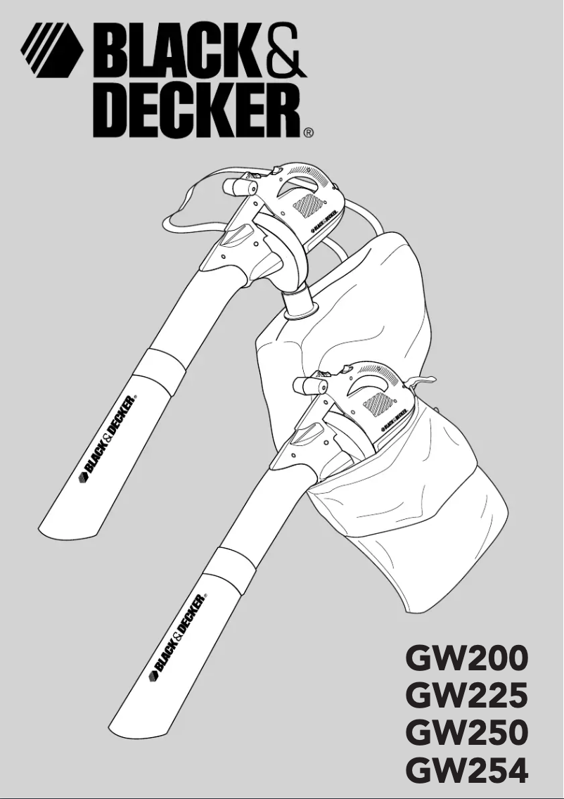 Page 1 of the manual User Manual Black & Decker GW200