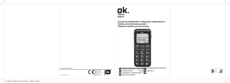 Page 1 de la notice Manuel utilisateur OK OMP 81