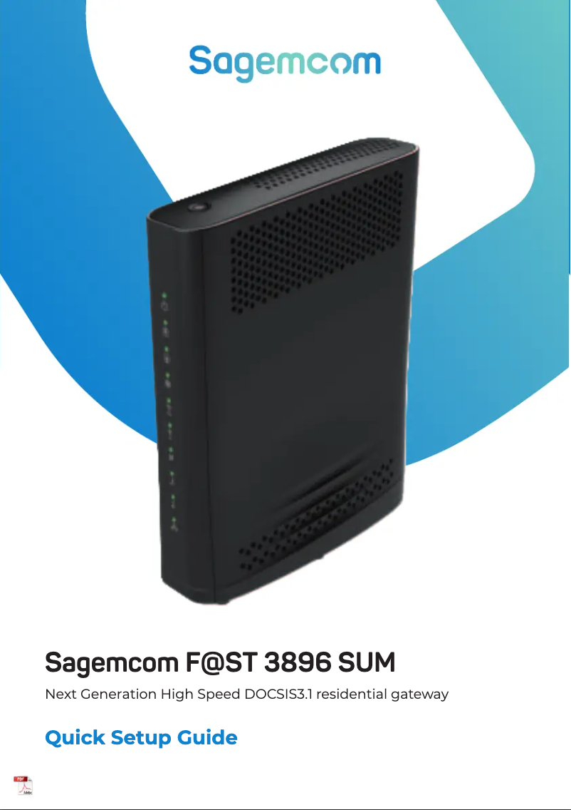 Page n°1 - Manuel utilisateur Sagemcom F@st 3896 SUM